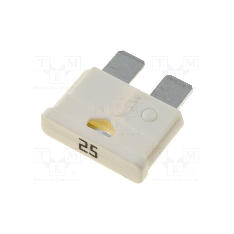 10 pcs x MTA - UNIVAL 25A - Fuse: fuse, 25A, 32VDC, automotive, 19mm, UNIVAL