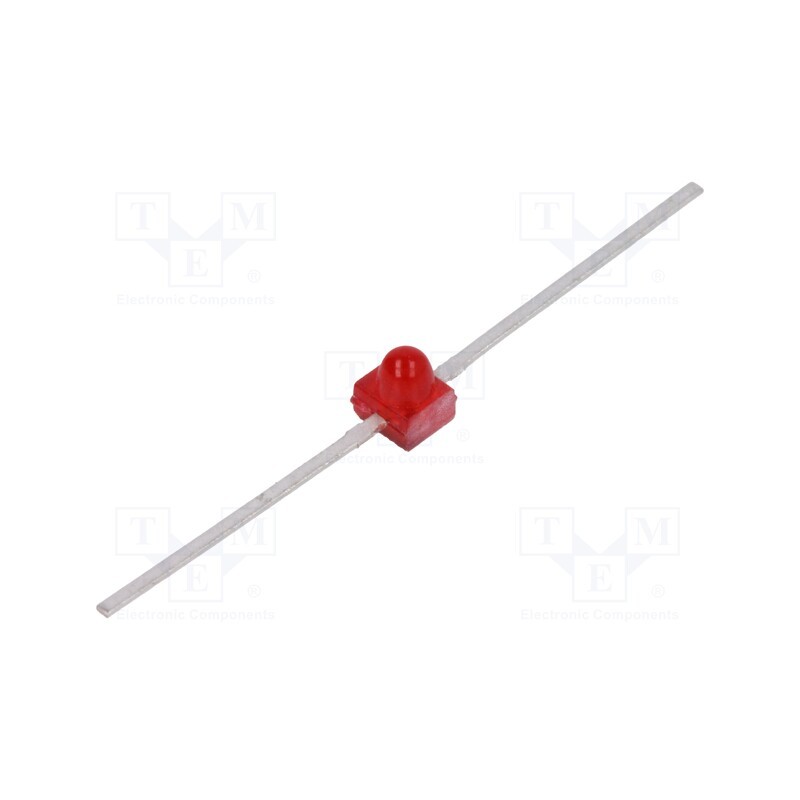 1 pcs x BROADCOM (AVAGO) - HLMP-6300 - LED, 1.65mm, red, axial, 1÷10mcd, 90°, Front: convex, 1.5÷3V, THT