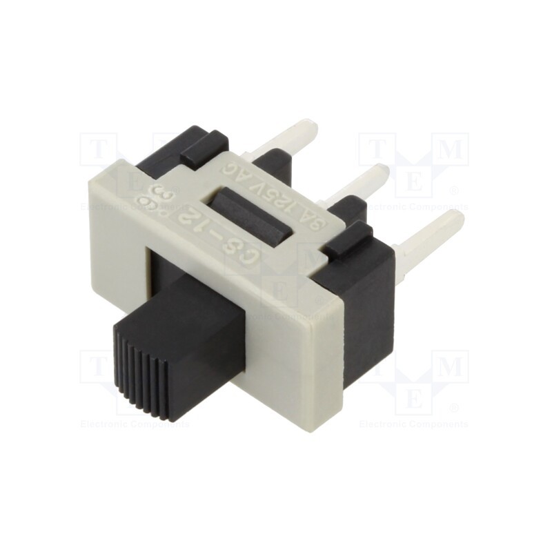1 pcs x NKK SWITCHES - CS12ANW03 - Switch: slide, Pos: 2, SPDT, 2A/250VAC, ON-ON, No.of term: 3, PCB,THT