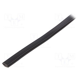 75 m x HELLERMANNTYTON - 800-00001 - Hole and edge shield, PVC, L: 75m, black, -65÷105°C, flexible