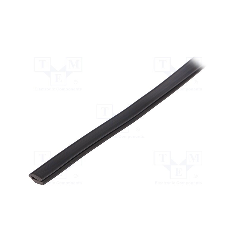75 m x HELLERMANNTYTON - 800-00001 - Hole and edge shield, PVC, L: 75m, black, -65÷105°C, flexible