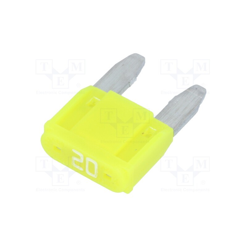 10 pcs x LITTELFUSE - 0MINI020.HXGLO - Fuse: fuse, 20A, 12VDC, automotive, 10.9mm, SMART GLOW