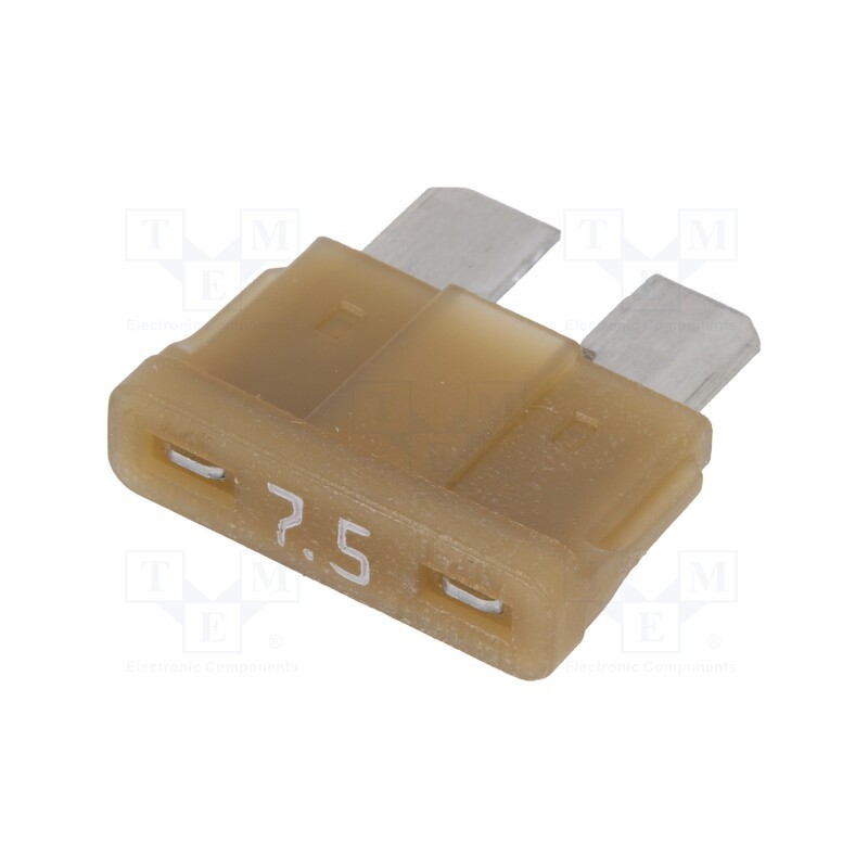 10 pcs x LITTELFUSE - 0ATO07.5HXGLO - Fuse: fuse, 7.5A, 12VDC, automotive, 19mm, SMART GLOW