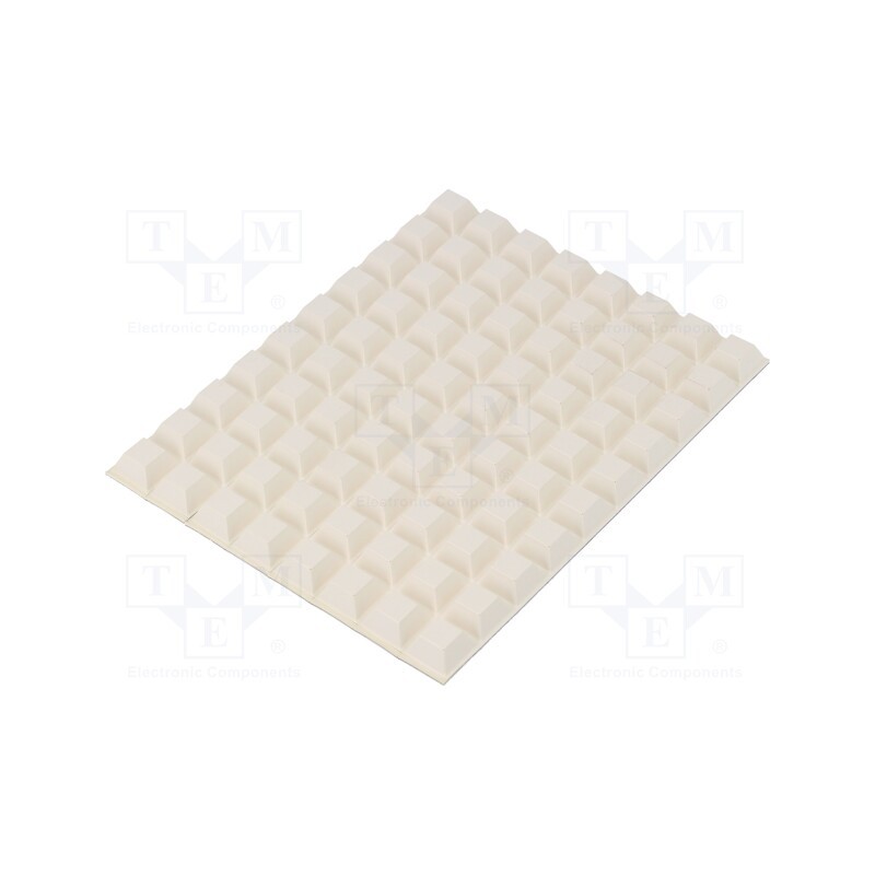 80 pcs x 3M - 7000051813 - Self-adhesive foot, H: 5.8mm, white, polyurethane, Bumpon