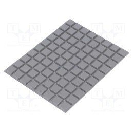 80 pcs x 3M - 7000051811 - Self-adhesive foot, H: 3mm, grey, polyurethane, Shore hardness: 70