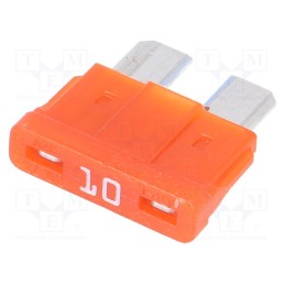 10 pcs x LITTELFUSE - 0ATO010.HXGLO - Fuse: fuse, 10A, 12VDC, automotive, 19mm, SMART GLOW