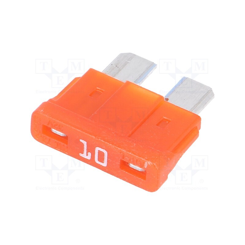 10 pcs x LITTELFUSE - 0ATO010.HXGLO - Fuse: fuse, 10A, 12VDC, automotive, 19mm, SMART GLOW