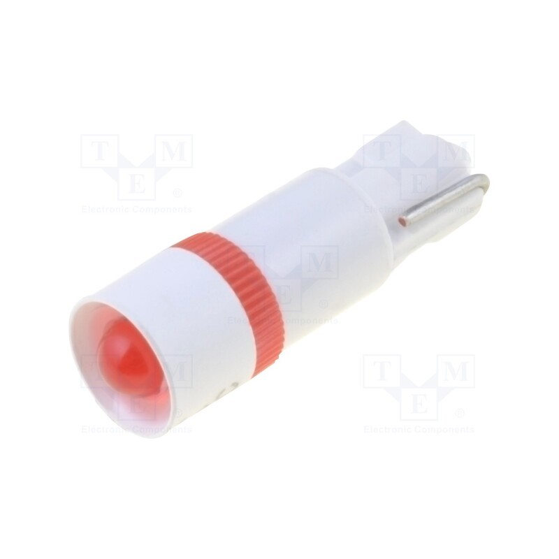 1 pcs x SIGNAL-CONSTRUCT - MEDW4601 - Indicator: LED, 6VDC, Ø5.6mm, Body: red, Cap: W2x4.6