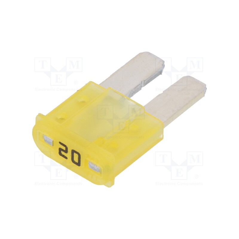10 pcs x LITTELFUSE - 0327020.UXS - Fuse: fuse, 20A, 32VDC, automotive, 9.1mm, MICRO2
