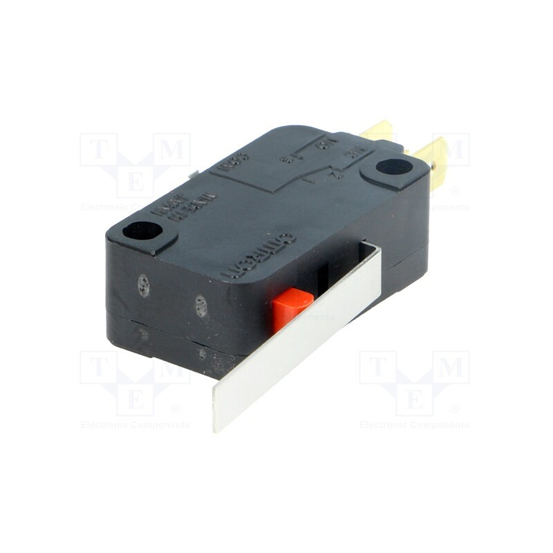 1 pcs x OMRON OCB - VX-52-1C23 - Microswitch SNAP ACTION, 5A/250VAC, with lever, SPDT, ON-(ON)