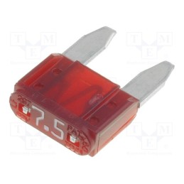 10 pcs x LITTELFUSE - 029707.5WXNV - Fuse: fuse, 7.5A, 32VDC, automotive, 10.9mm, Mini