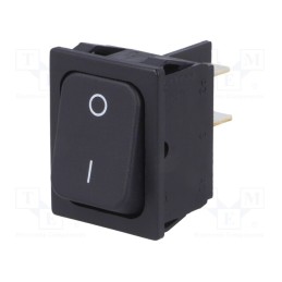 1 pcs x Marquardt - 1832.3313 - ROCKER, DPST, Pos: 2, OFF-ON, 20A/250VAC, black, IP40, none, 100mΩ