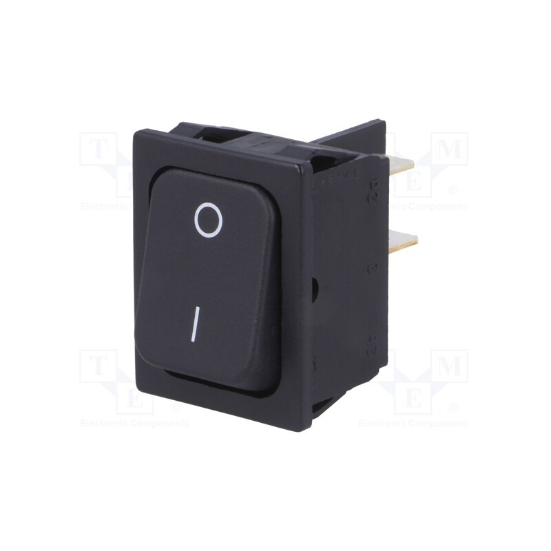 1 pcs x Marquardt - 1832.3313 - ROCKER, DPST, Pos: 2, OFF-ON, 20A/250VAC, black, IP40, none, 100mΩ