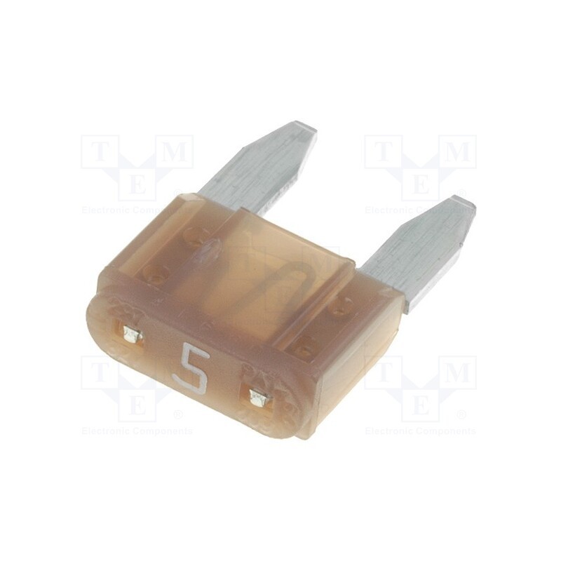 10 pcs x LITTELFUSE - 0297005.WXNV - Fuse: fuse, 5A, 32VDC, automotive, 10.9mm, Mini
