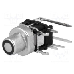 1 pcs x HIGHLY ELECTRIC - PB6156RSL-4-102 - Switch: keypad, Pos: 2, SPST-NO, 0.05A/12VDC, silver, LED, blue, THT