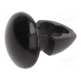 100 pcs x KEYSTONE - 3300 - Rivet, polyamide, Rivet diam: 3.2mm, L.rivet: 2.4mm, black, UL94V-2