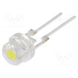 1 pcs x OPTOSUPPLY - OSW4XA56E1R-150MA - LED, 5mm, white cold, 14400÷18000mcd, 35÷40lm, 140°, Front: convex