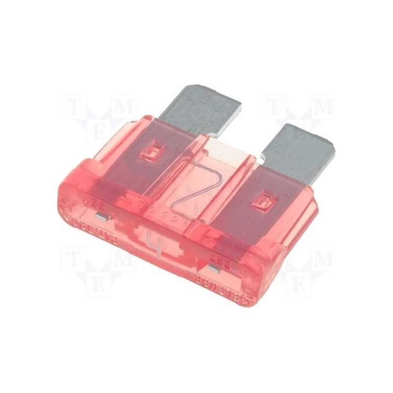 10 pcs x LITTELFUSE - 0287004.PXCN - Fuse: fuse, 4A, 32VDC, automotive, 19mm, ATOF