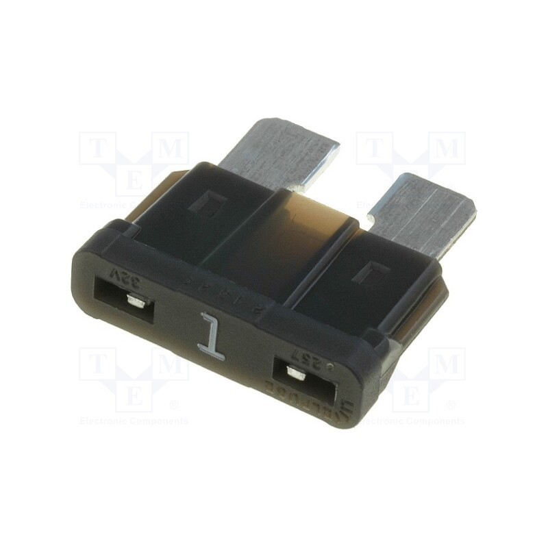 10 pcs x LITTELFUSE - 0287001.PXCN - Fuse: fuse, 1A, 32VDC, automotive, 19mm, ATOF