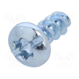 100 pcs x BOSSARD - 3148588 - Screw, for plastic, 3.5x8, Head: cheese head, slotted,Torx®, zinc