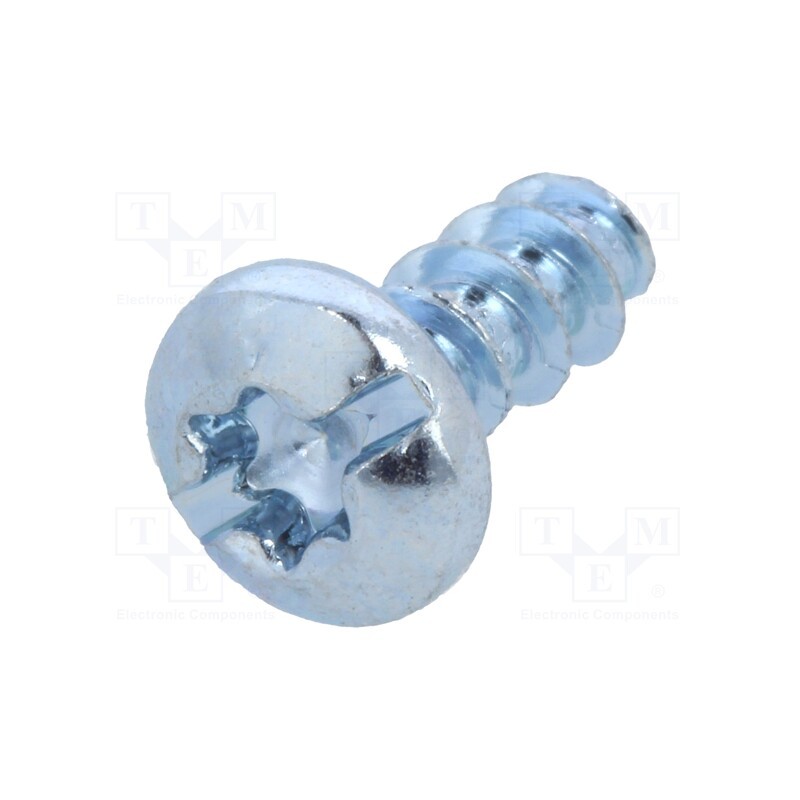 100 pcs x BOSSARD - 3148588 - Screw, for plastic, 3.5x8, Head: cheese head, slotted,Torx®, zinc