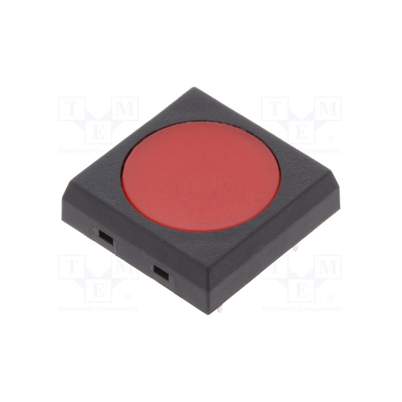 1 pcs x NKK SWITCHES - JF15SP2C - Microswitch TACT, SPST-NO, Pos: 2, 0.05A/24VDC, 17.7x17.7x3mm
