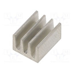 1 pcs x FISCHER ELEKTRONIK - ICK SMD A 8 MI - Heatsink: extruded, grilled, natural, L: 8mm, W: 6.3mm, H: 4.8mm, raw