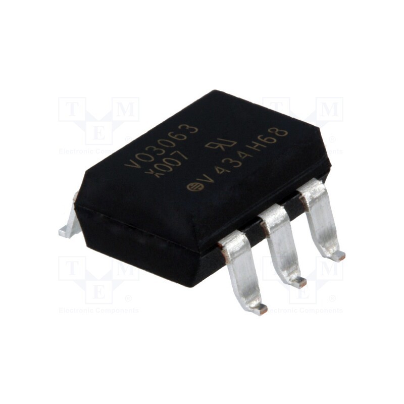 1 pcs x VISHAY - VO3063-X007T - Optotriac, 4.42kV, Uout: 600V, zero voltage crossing driver, Ch: 1