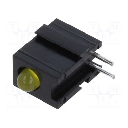 1 pcs x MENTOR - 2300.2071 - LED, in housing, yellow, 2.8mm, No.of diodes: 1, 20mA, 60°, 10÷20mcd