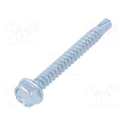 100 pcs x BOSSARD - 3059819 - Screw, for metal, with flange, 4.2x38, Head: hexagonal, 7mm, zinc