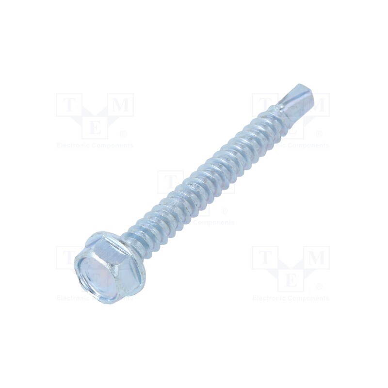 100 pcs x BOSSARD - 3059819 - Screw, for metal, with flange, 4.2x38, Head: hexagonal, 7mm, zinc