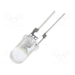 1 pcs x OPTOSUPPLY - OSW4XA5141R-150MA - LED, 5mm, white cold, 50000÷60000mcd, 40°, Front: convex, 3.3÷3.8V