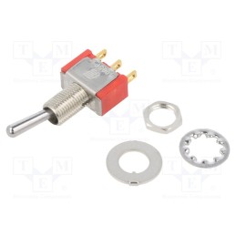 1 pcs x E-SWITCH - 100SP1T1B1M1REH - Switch: toggle, Pos: 2, SPDT, ON-ON, 0.02A/20VAC, 0.02A/20VDC, 100