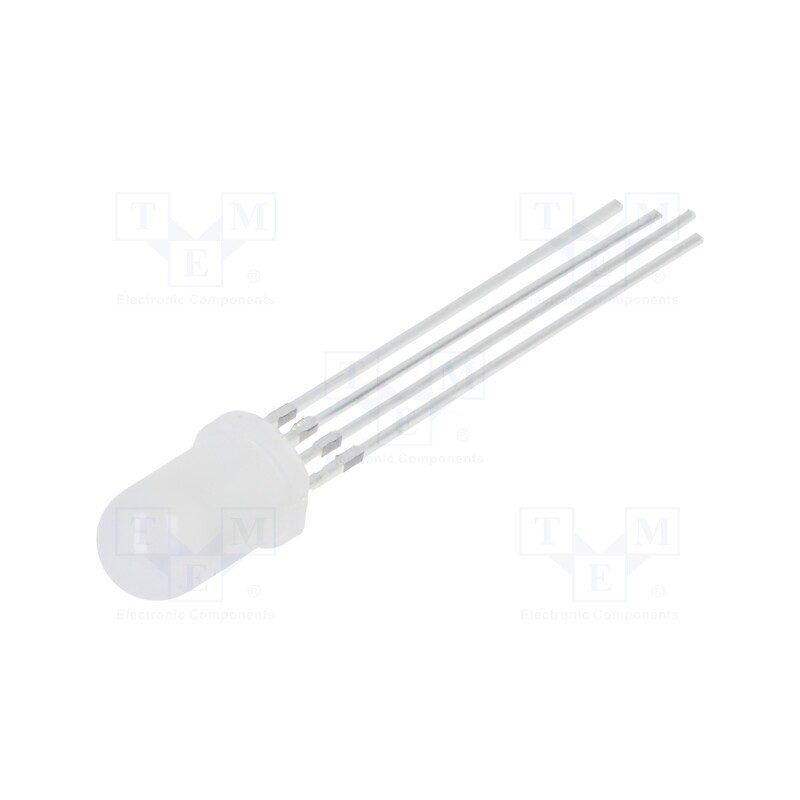 1 pcs x OPTOSUPPLY - OSTAMC5A52A-VV - LED, 5mm, RGB, 50°, Front: convex, 3÷15V, No.of term: 4, Pitch: 1.25mm