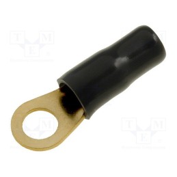 50 pcs x ACV - 30.4700-06 - Terminal: ring, M6, 10mm2, gold-plated, insulated, black