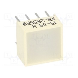 1 pcs x KINGBRIGHT ELECTRONIC - KB-2655EW - LED backlight, red, Lens: white,diffused, λd: 625nm, 20÷45mcd