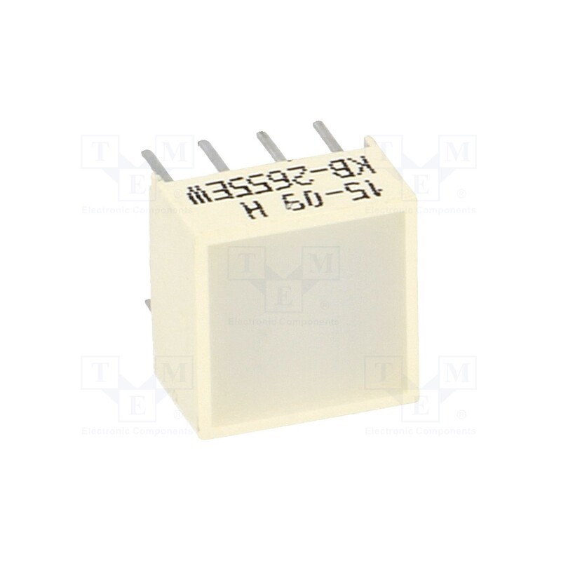 1 pcs x KINGBRIGHT ELECTRONIC - KB-2655EW - LED backlight, red, Lens: white,diffused, λd: 625nm, 20÷45mcd