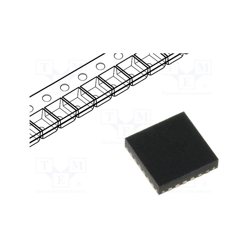 1 pcs x MICROCHIP TECHNOLOGY - LAN8742AI-CZ - IC: transceiver, 10/100Base-T, RMII, QFN24, 3.3V, No.of transc: 1