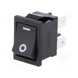 1 pcs x OMRON OCB - A8L1115N2 - ROCKER, SPST, Pos: 2, ON-OFF, 10A/250VAC, black, IP40, none, -20÷55°C