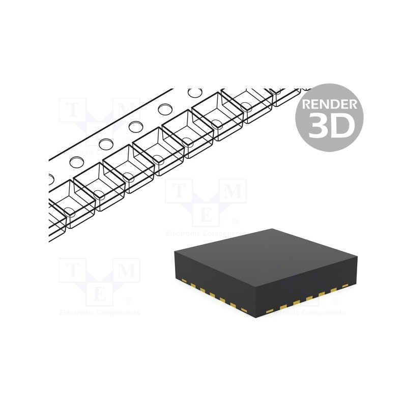 1 pcs x MICROCHIP TECHNOLOGY - PIC18F16Q41-I/REB - IC: PIC microcontroller, 64MHz, I2C,SPI x2,UART x2, 1.8÷5.5VDC