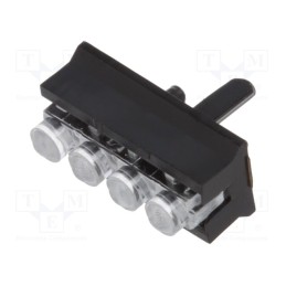 1 pcs x MENTOR - 1296.2004 - Fiber for LED, round, Ø2mm, No.of mod: 4, Front: convex