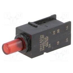 1 pcs x MENTOR - 1844.6234 - Switch: push-button, Pos: 2, DPDT, 0.5A/60VAC, 0.5A/60VDC, ON-(ON)