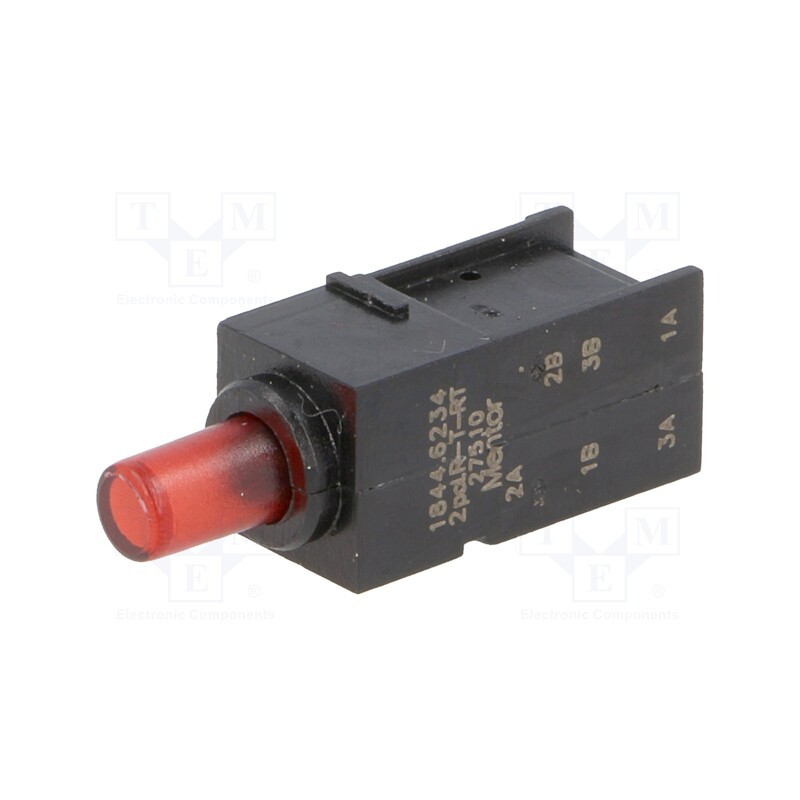 1 pcs x MENTOR - 1844.6234 - Switch: push-button, Pos: 2, DPDT, 0.5A/60VAC, 0.5A/60VDC, ON-(ON)