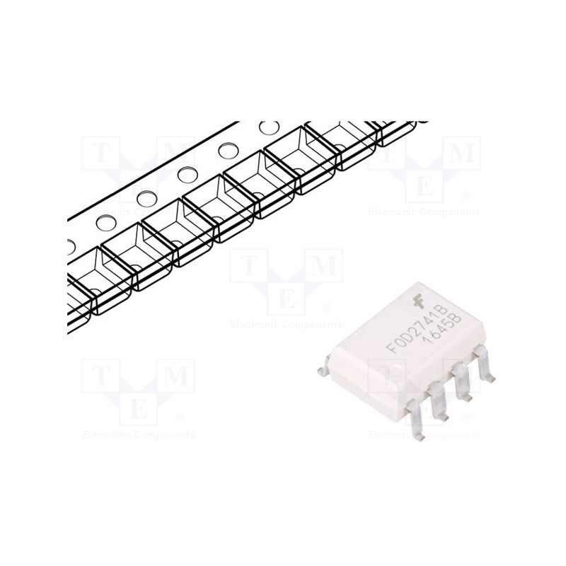 1 pcs x ONSEMI - FOD2741BSD - Optocoupler, SMD, Ch: 1, OUT: transistor, Uinsul: 5kV, Uce: 70V