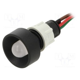 1 pcs x POLAM-ELTA - LRG-D10-24AC/DCWK - Indicator: LED, recessed, red/green, 24VDC, 24VAC, Ø13mm, IP40