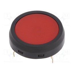 1 pcs x NKK SWITCHES - JF15CP2C - Microswitch TACT, SPST-NO, Pos: 2, 0.05A/24VDC, Ø17.7x3mm, round