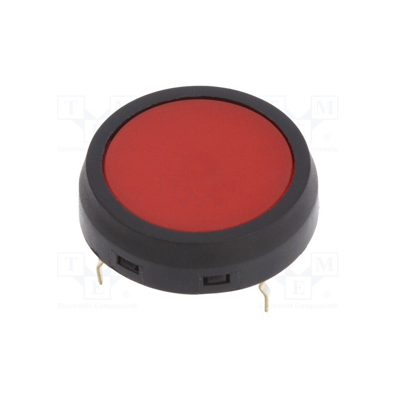 1 pcs x NKK SWITCHES - JF15CP2C - Microswitch TACT, SPST-NO, Pos: 2, 0.05A/24VDC, Ø17.7x3mm, round