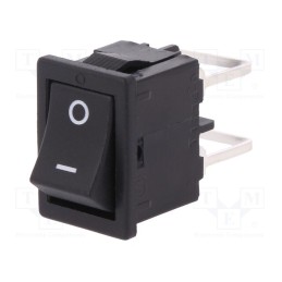 1 pcs x Marquardt - 1858.4205 - ROCKER, DPST, Pos: 2, OFF-ON, 10A/250VAC, black, IP40, none, 100mΩ