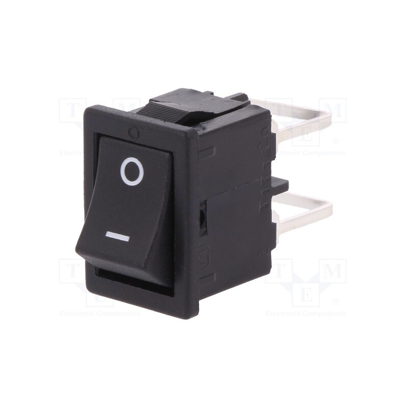 1 pcs x Marquardt - 1858.4205 - ROCKER, DPST, Pos: 2, OFF-ON, 10A/250VAC, black, IP40, none, 100mΩ