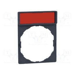 1 pcs x SCHNEIDER ELECTRIC - ZB6YD21 - Bezel with description label, 16mm, Harmony XB6